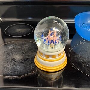 Hallmark Pink and Blue Castle Snow Globe